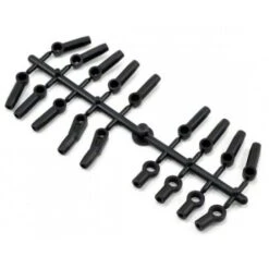 Yokomo Plastic Rod End Parts Black