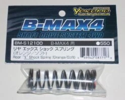 BM-S12100 Yokomo - BMax4 Rear Shock Spring 12100 (Orange/Soft)