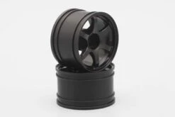 GT-28R Yokomo - RAYS Rear Wheel For GT500 R35 (Black 2pcs)