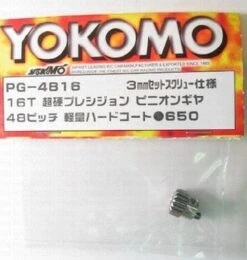 PG-4816 Yokomo - Super Hard Precision Pinion Gear 48 Pitch 16T