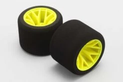 R12-28T Yokomo - Rear Wheel/Tire Assembled (2pcs) For YOKOMO R12