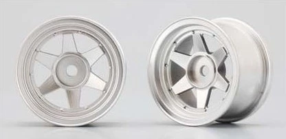 TW-14S1 Yokomo - 6-Spoke Chrome Small Dia.Wheels Offset 4mm/pr