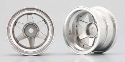 TW-14S3 Yokomo - 6-Spoke Chrome Small Dia. Wheels Offset 12mm/pr