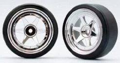ZR-DR14 Yokomo - 6-Spoke Chrome Narrow W/DR02
