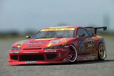 DP-HKS Yokomo - 1/10 Scale EP RC Drift Car Kit - HKS Hyper Silvia S15