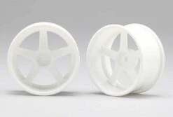RP-6113W8 Yokomo - RP Drift Wheel 5 Spoke 01 Offset 8 Mm White