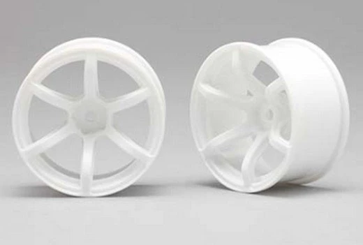 RP-6213W8 Yokomo - RP Drift Wheel 6 Spoke 01 Offset 8 Mm White