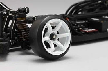 RP-6313W6 Yokomo - RP High Traction Drift Wheel Offset 6 Mm White - Image 4