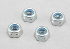 YX-13N Yokomo - 3mm Lock Nut (Nylon, Thin Type) 4pcs For YRX 12