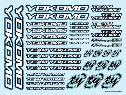 ZCD15Y Yokomo - Yokomo Decals Yellow