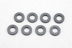 Yokomo Aluminium Shim 3mm X 6mm X 1mm (8pcs) - Black
